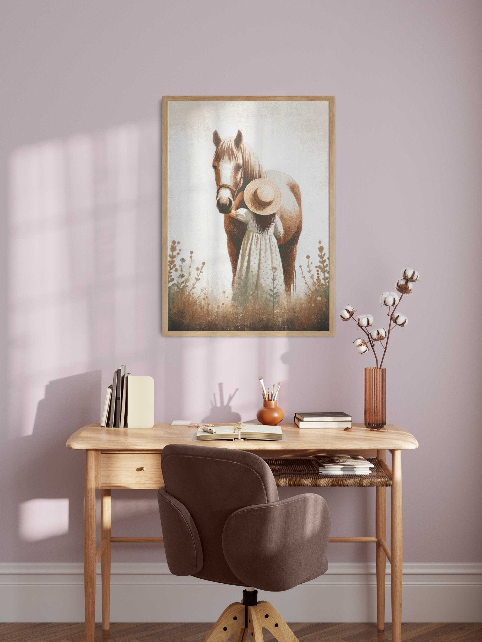 Girl & Horse Prints, Kids Wall Decor, Gifts for Young Equestrians - WildfieldPrints
