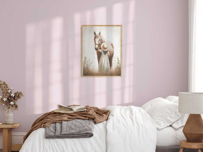 Girl & Horse Prints, Kids Wall Decor, Gifts for Young Equestrians - WildfieldPrints