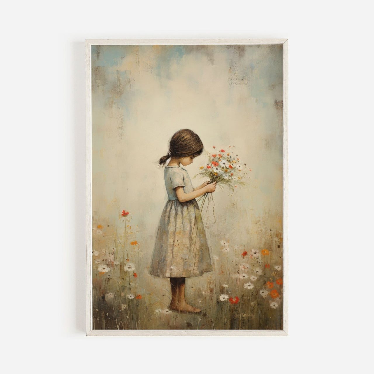 Wildflower Meadow Wall Art – Floral Nursery Print