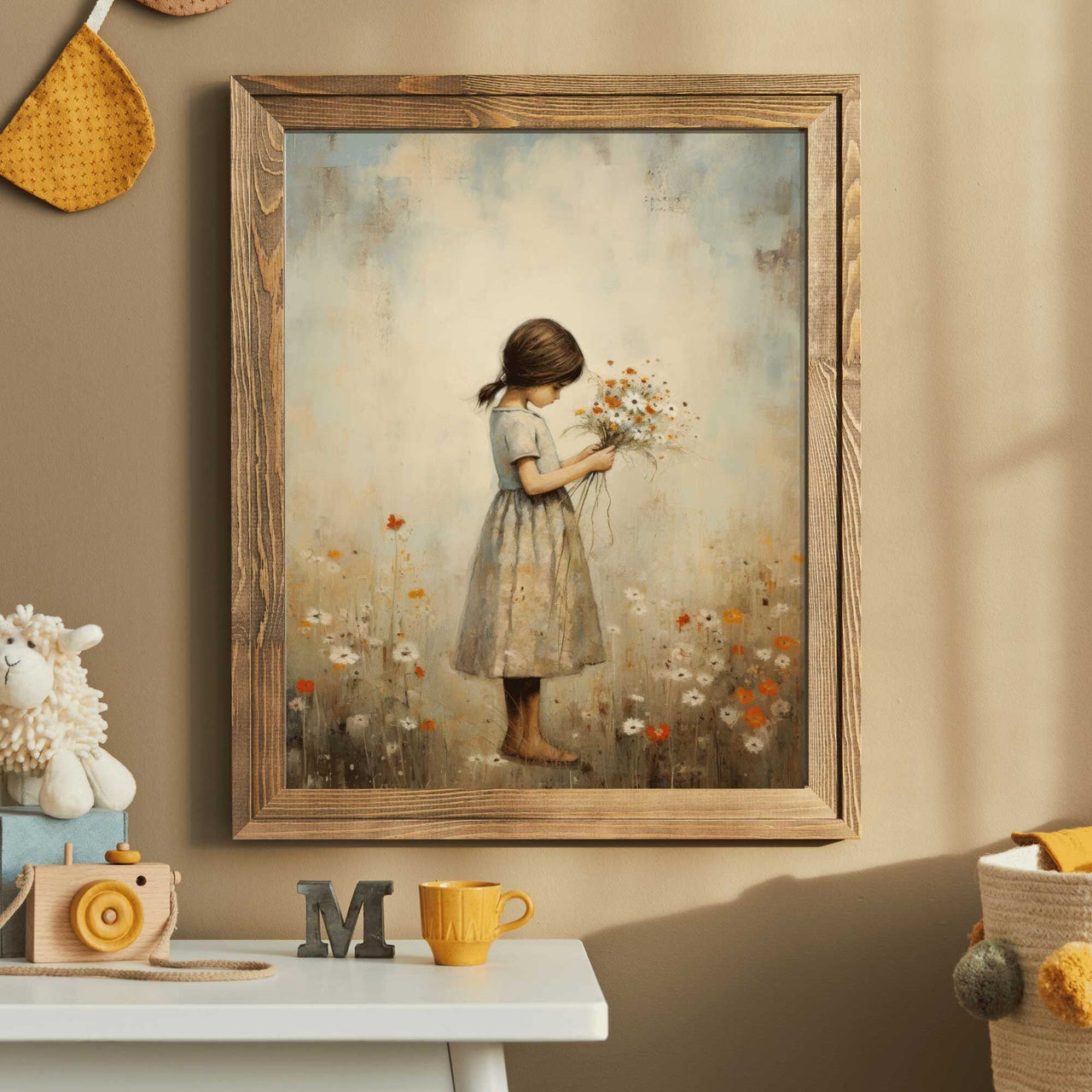 Wildflower Meadow Wall Art – Floral Nursery Print