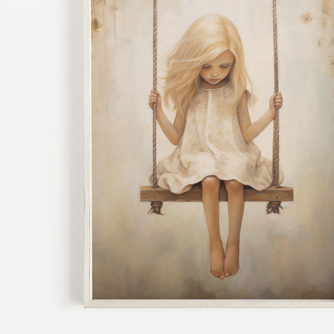 Floral Wall Art – Vintage Girls Room Print
