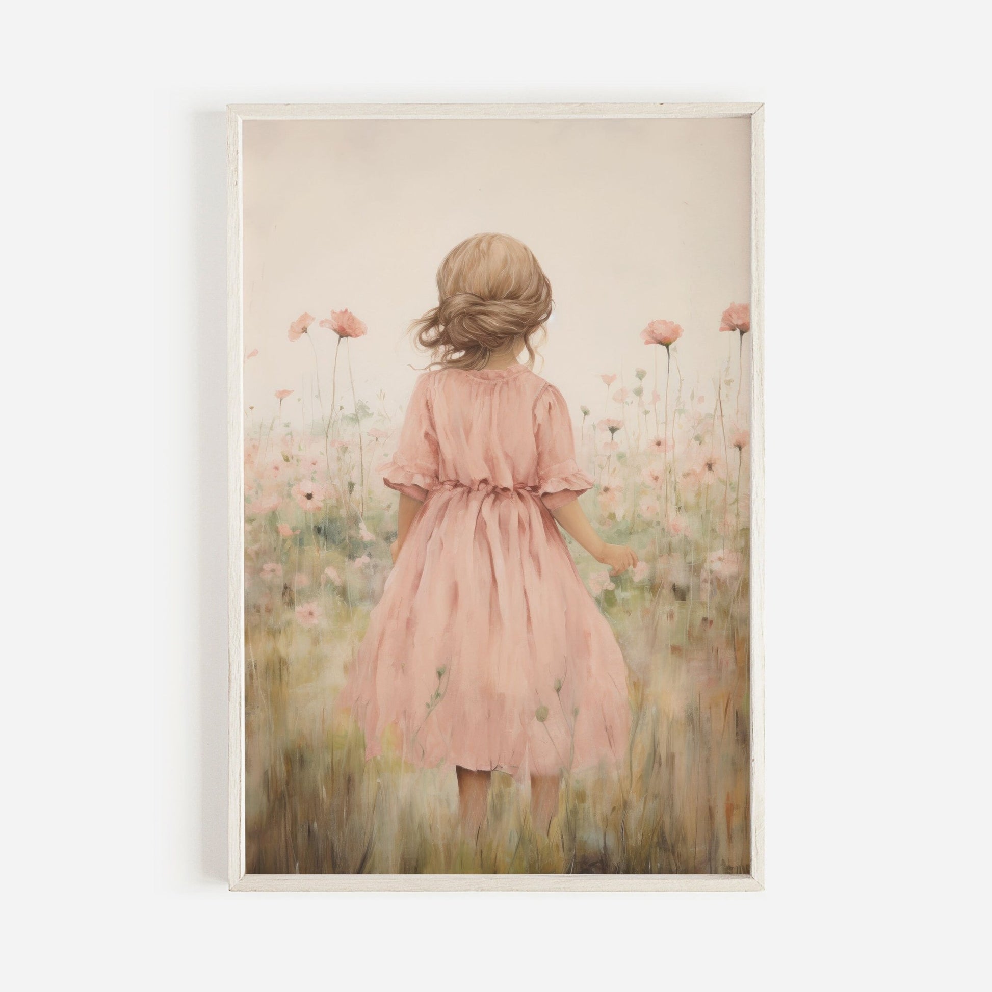 Girly Wall Art, Wildflower Nursery Decor, Cute Girl's Room Design - WildfieldPrints