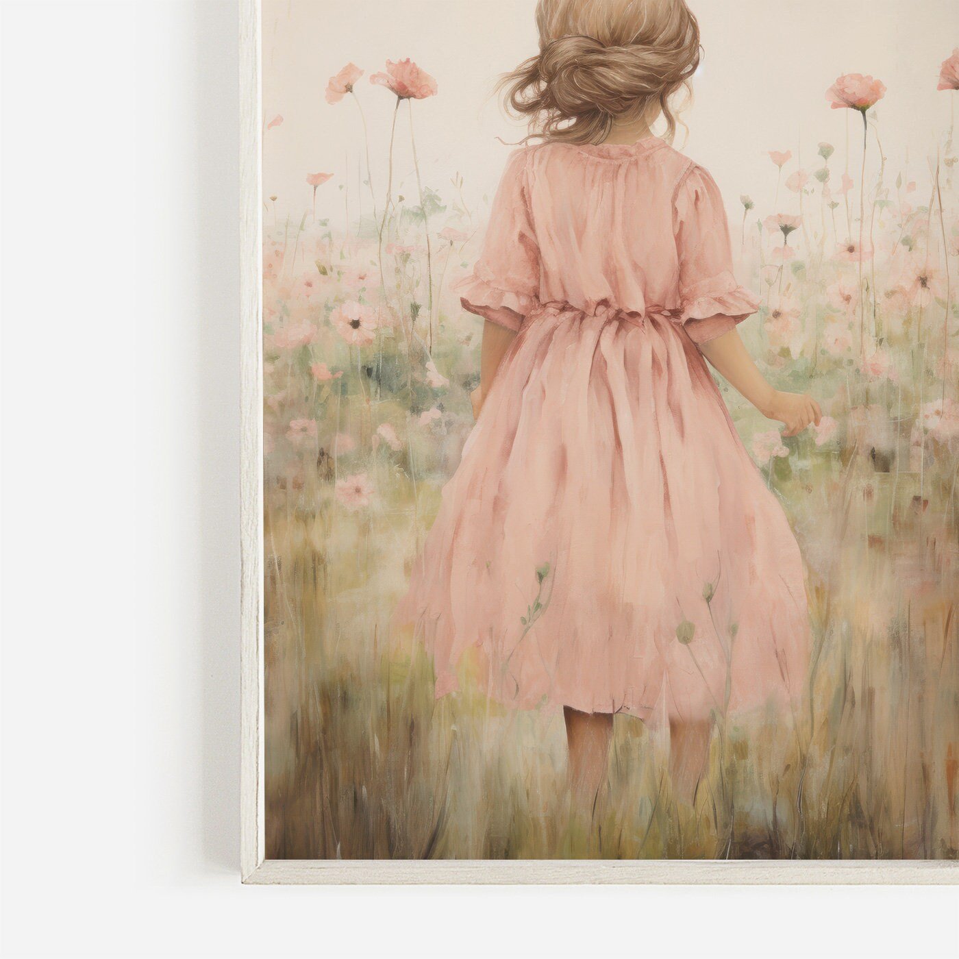 Girly Wall Art, Wildflower Nursery Decor, Cute Girl's Room Design - WildfieldPrints
