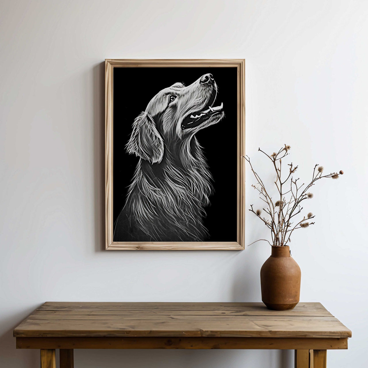 Golden Retriever Wall Decor – Dog Nursery Print