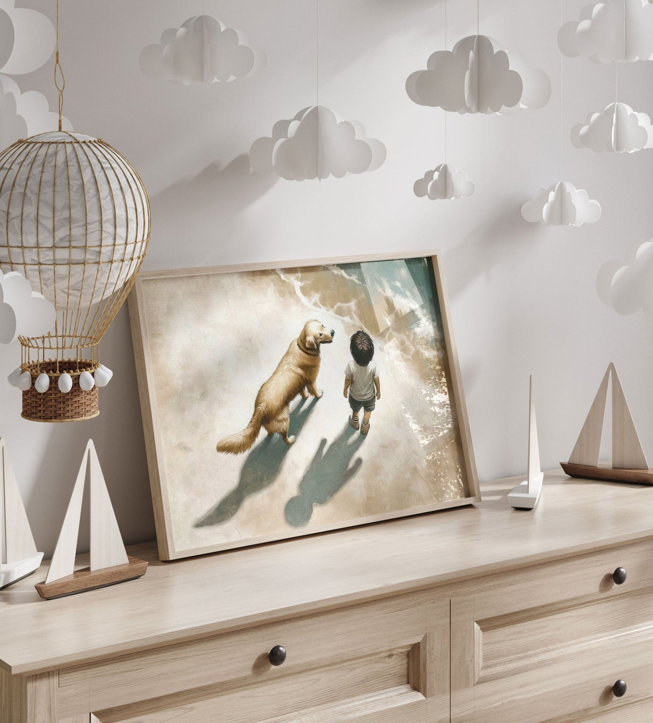 Golden Retriever Wall Art – Dog Nursery Print