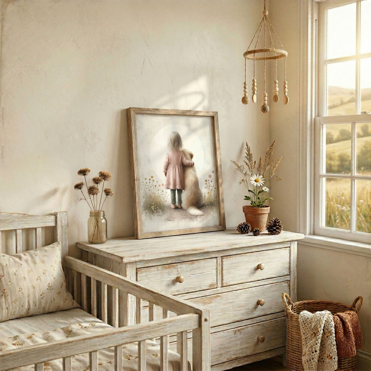 Golden Retriever Wall Art – Dog Nursery Print