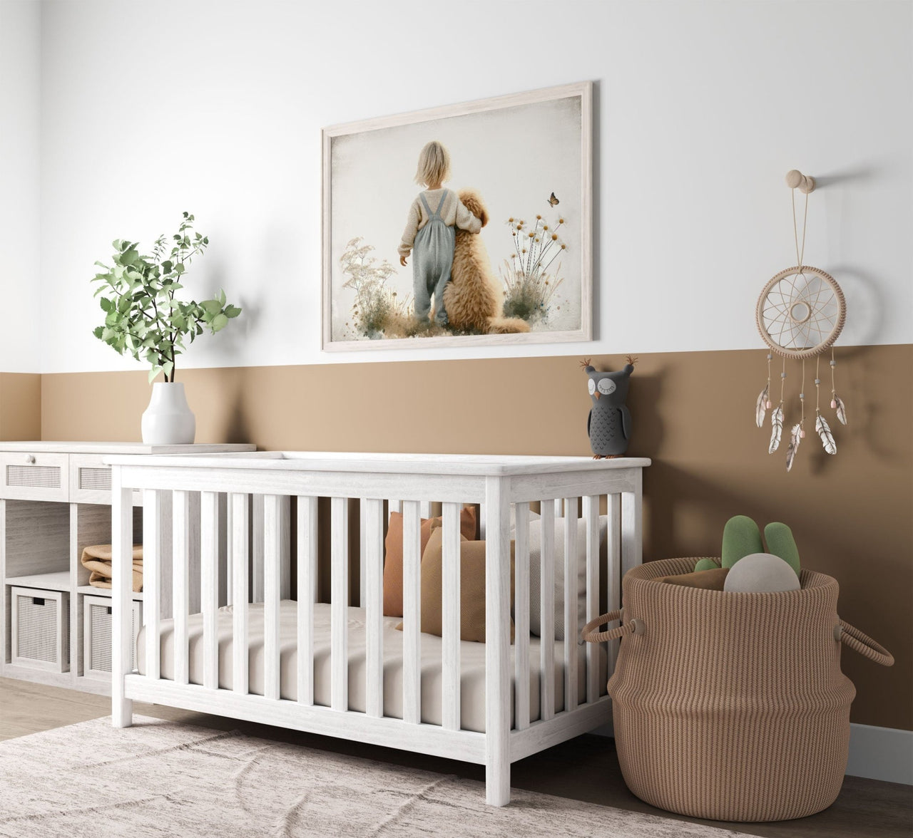 Goldendoodle Wall Art – Dog Nursery Print for Toddlers