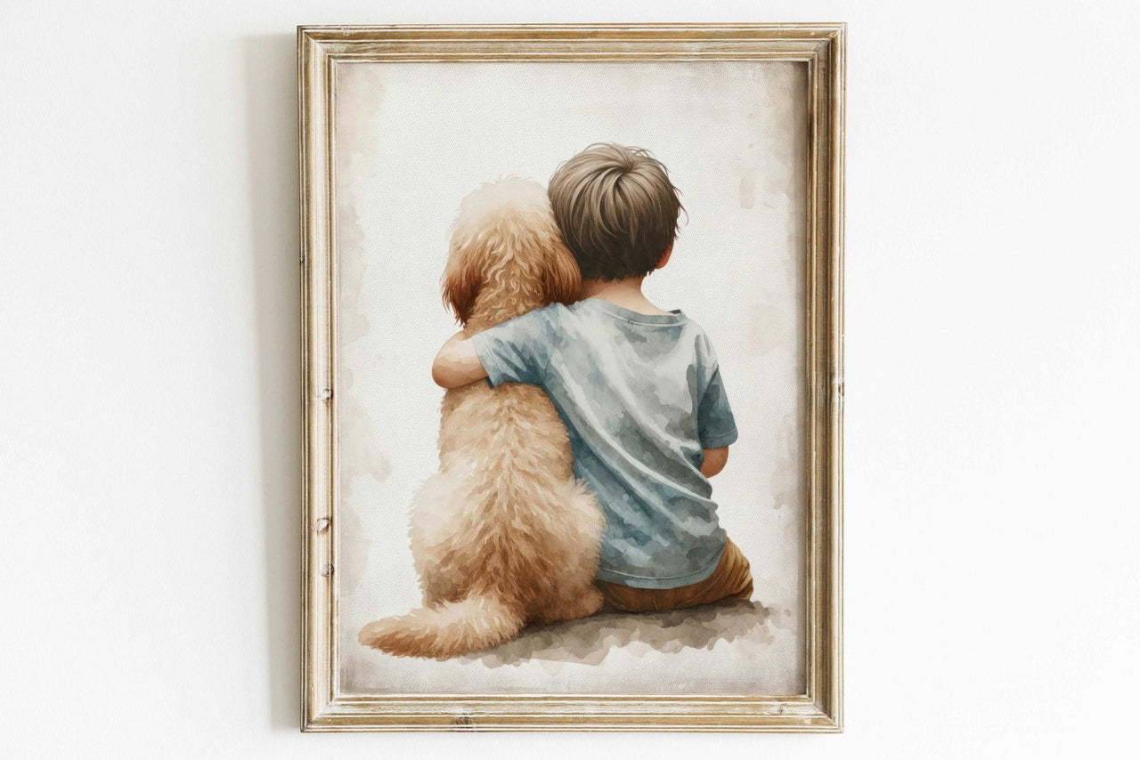 Goldendoodle Wall Art – Dog Toddler Room Print