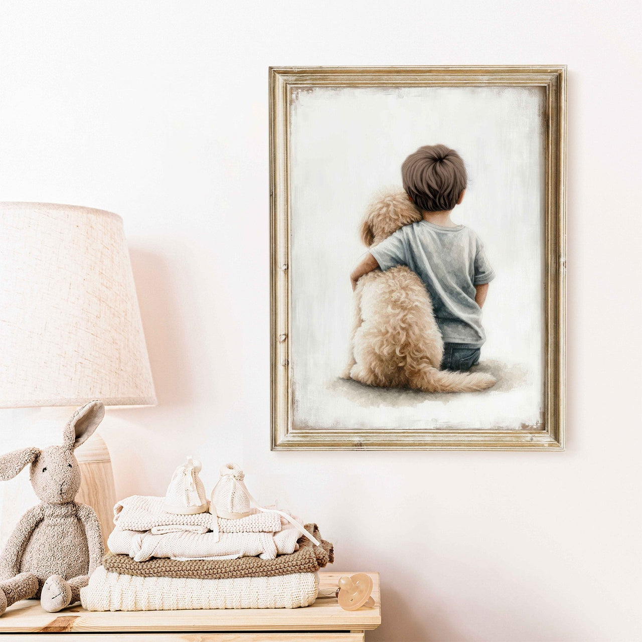 Goldendoodle Print – Dog Boys Room Wall Art