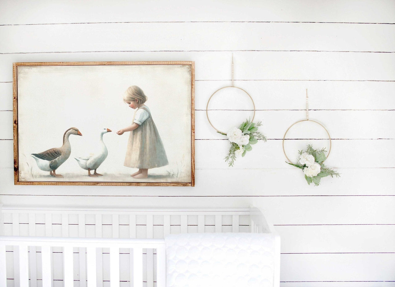 Goose Wall Art – Farm Nursery Print