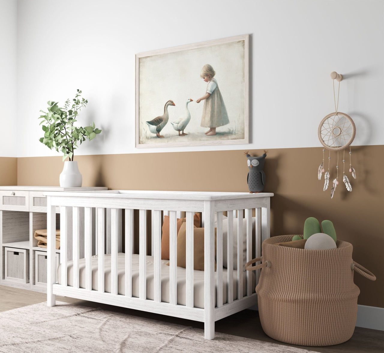 Goose Wall Art – Farm Nursery Print