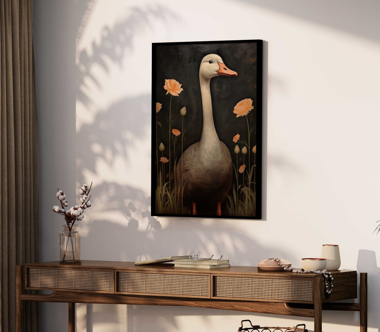 Goose Wall Art – Farm Animal Nursery Print