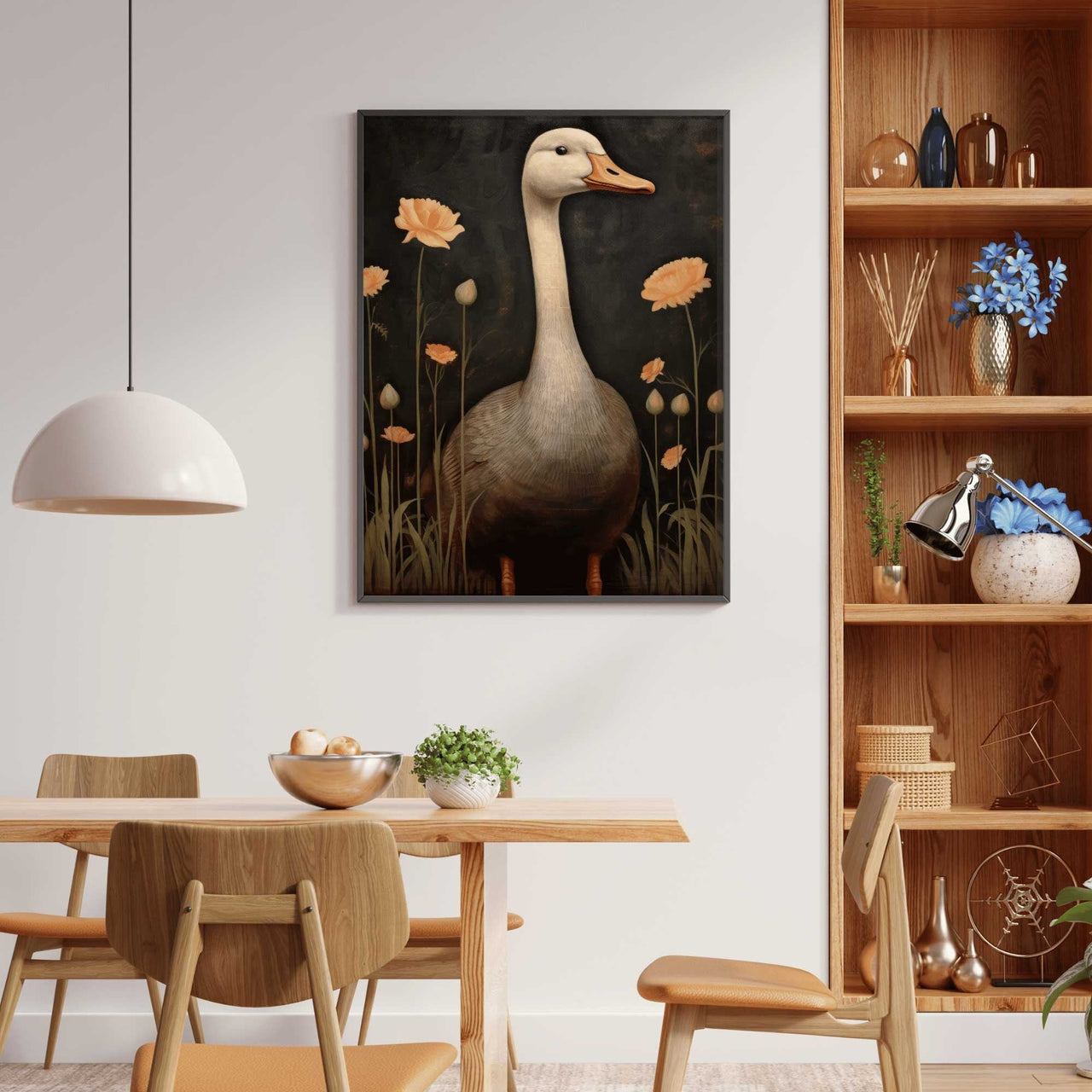 Goose Wall Art – Farm Animal Nursery Print