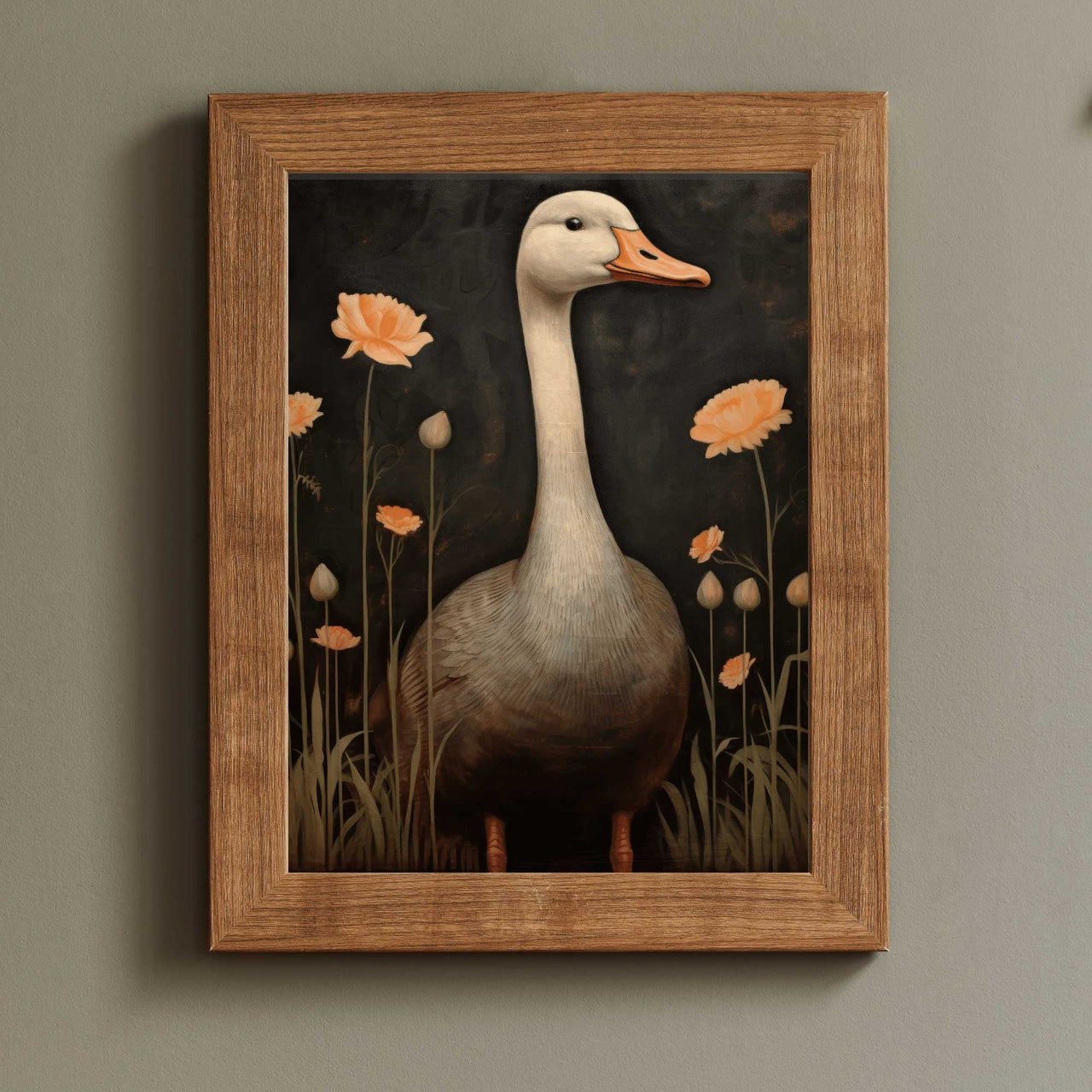 Goose Wall Art – Farm Animal Nursery Print