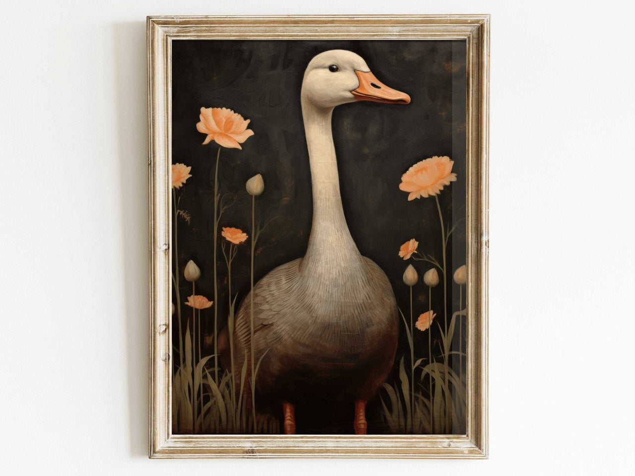 Goose Wall Art – Farm Animal Nursery Print
