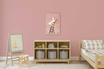 Goose Print, Whimsical Animal Nursery Decor, Fun Kid Room Art - WildfieldPrints