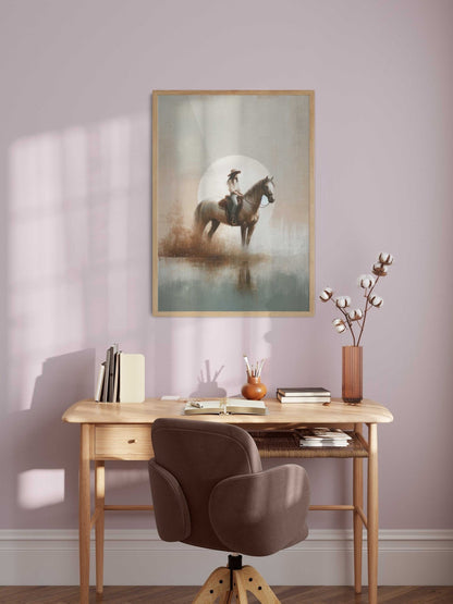 Horse Nursery Prints, Vintage Equestrian Wall Decor, Girls Room Art - WildfieldPrints