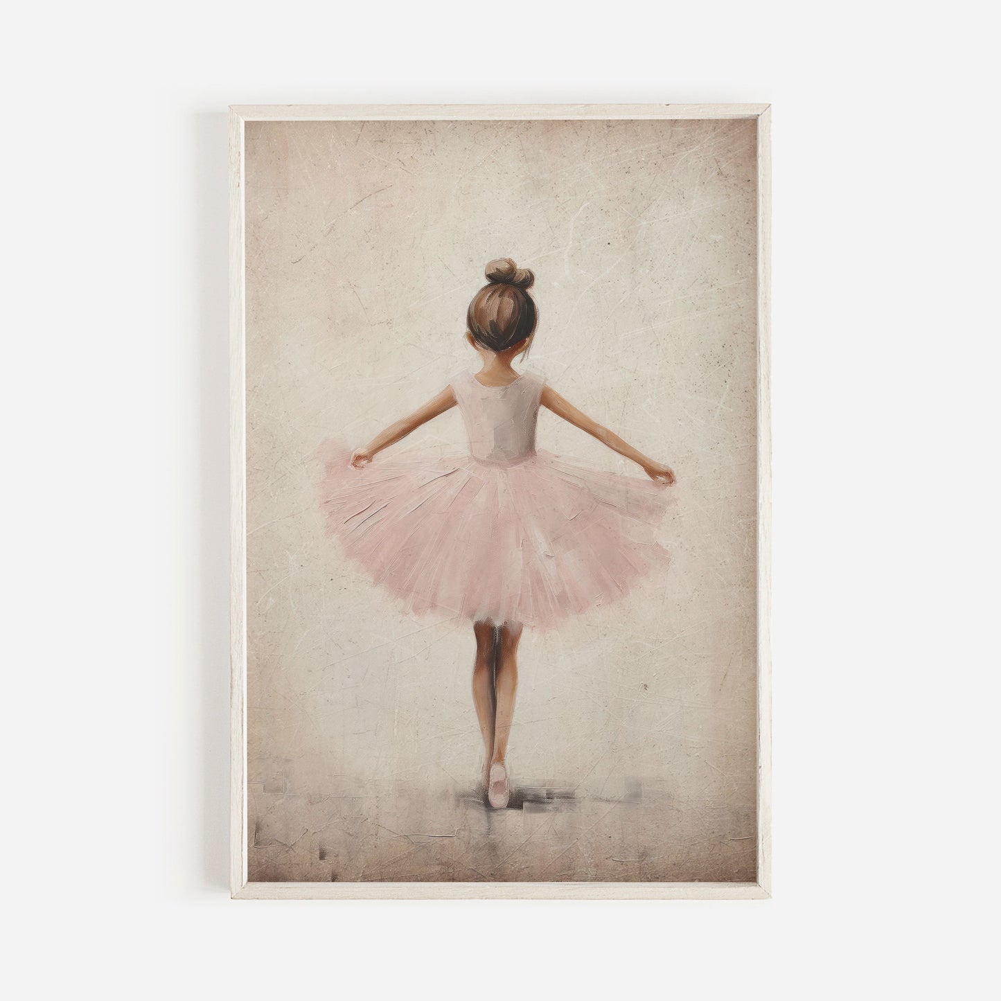 Ballet Nursery Art, Ballerina Nursery Decor, Pink Girl's Room Ballet Dancer Painting, Ballerina Print, PRINTABLE Girl Wall Art