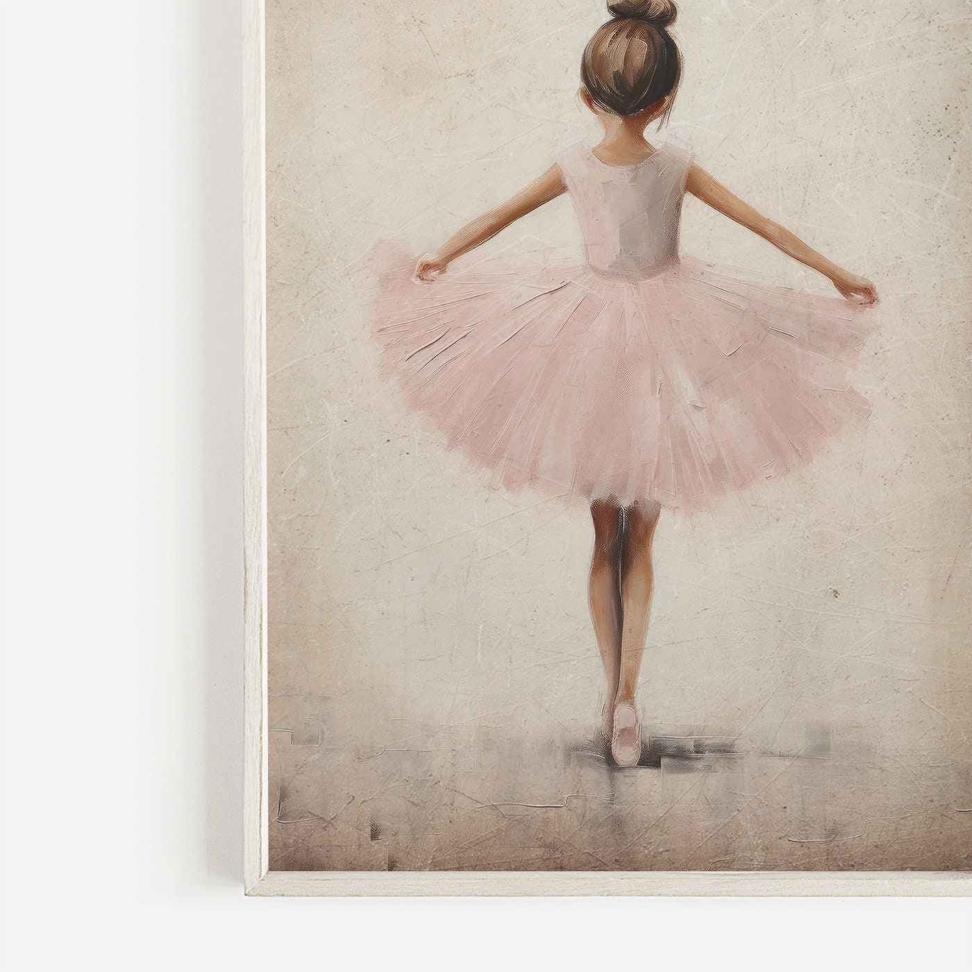 Ballet Nursery Art, Ballerina Nursery Decor, Pink Girl's Room Ballet Dancer Painting, Ballerina Print, PRINTABLE Girl Wall Art