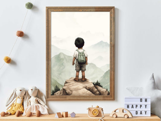 Adventure Nursery Decor Boy, Nursery Nature Decor, Nature Wall Art Kids, Hiking & Camping Theme, Boys Bedroom Art, Printable Kids Wall Art