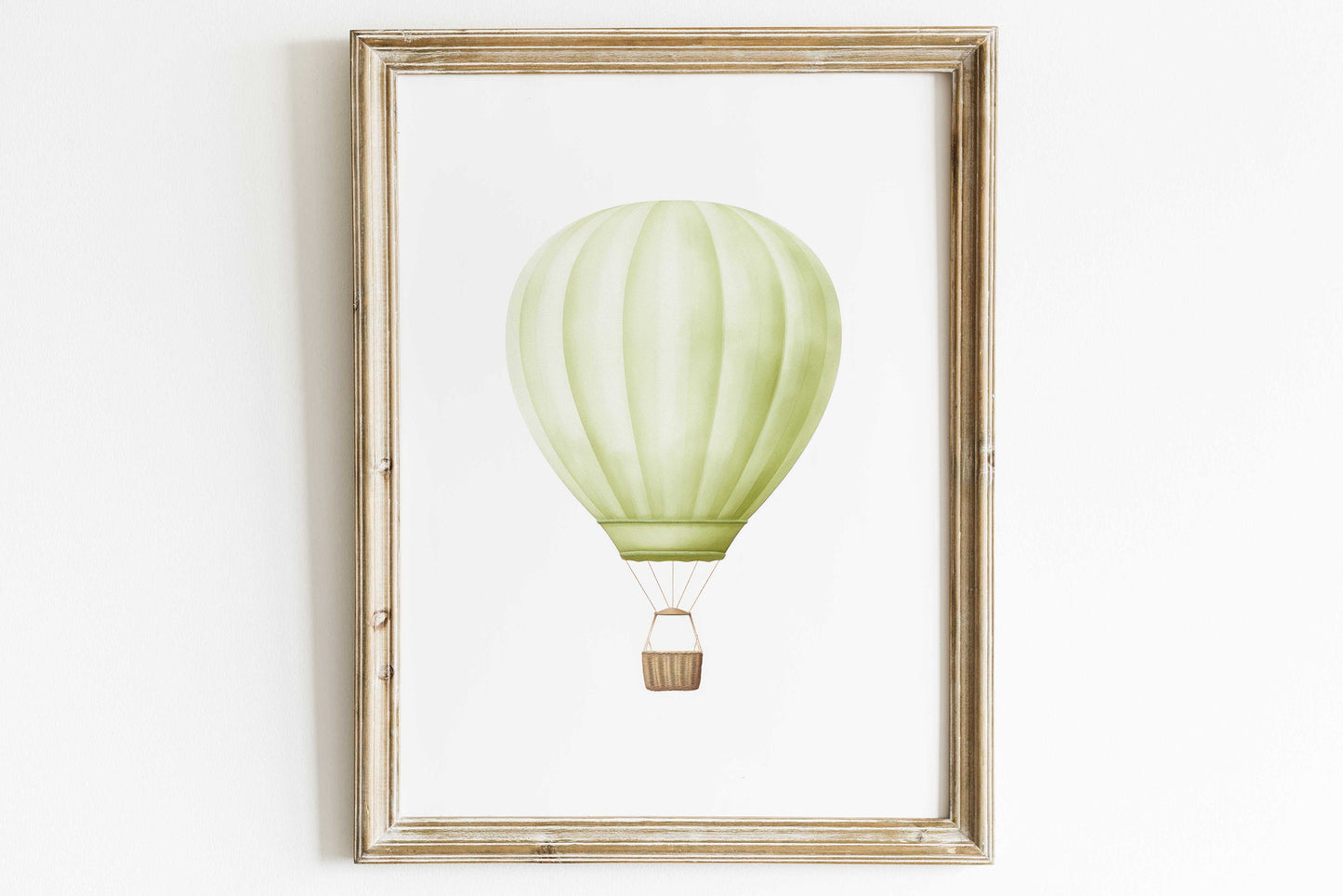 Mint Green Hot Air Balloon Nursery Decor, Watercolor Nursery Print, Adventure Nursery, Vintage Balloon Wall Art, PRINTABLE Nursery Art Kids
