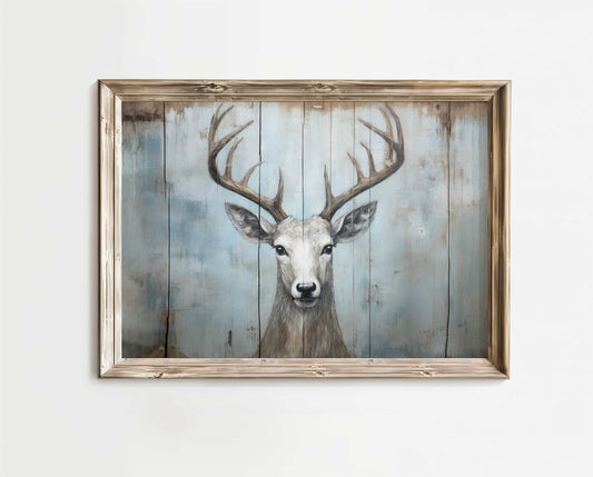 Deer Wall Art, Hunting Wall Decor, Rustic Nature Print, Deer Hunting Print, Wood-inspired Wall Art, Stag Print, Hunting Gift, PRINTABLE Art