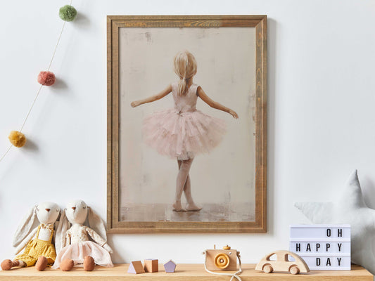 Ballet Nursery Art, Ballerina Nursery Decor Girl, Girly Art, Pink Girls Room Ballet Dancer Painting, Ballerina Print,PRINTABLE Girl Wall Art