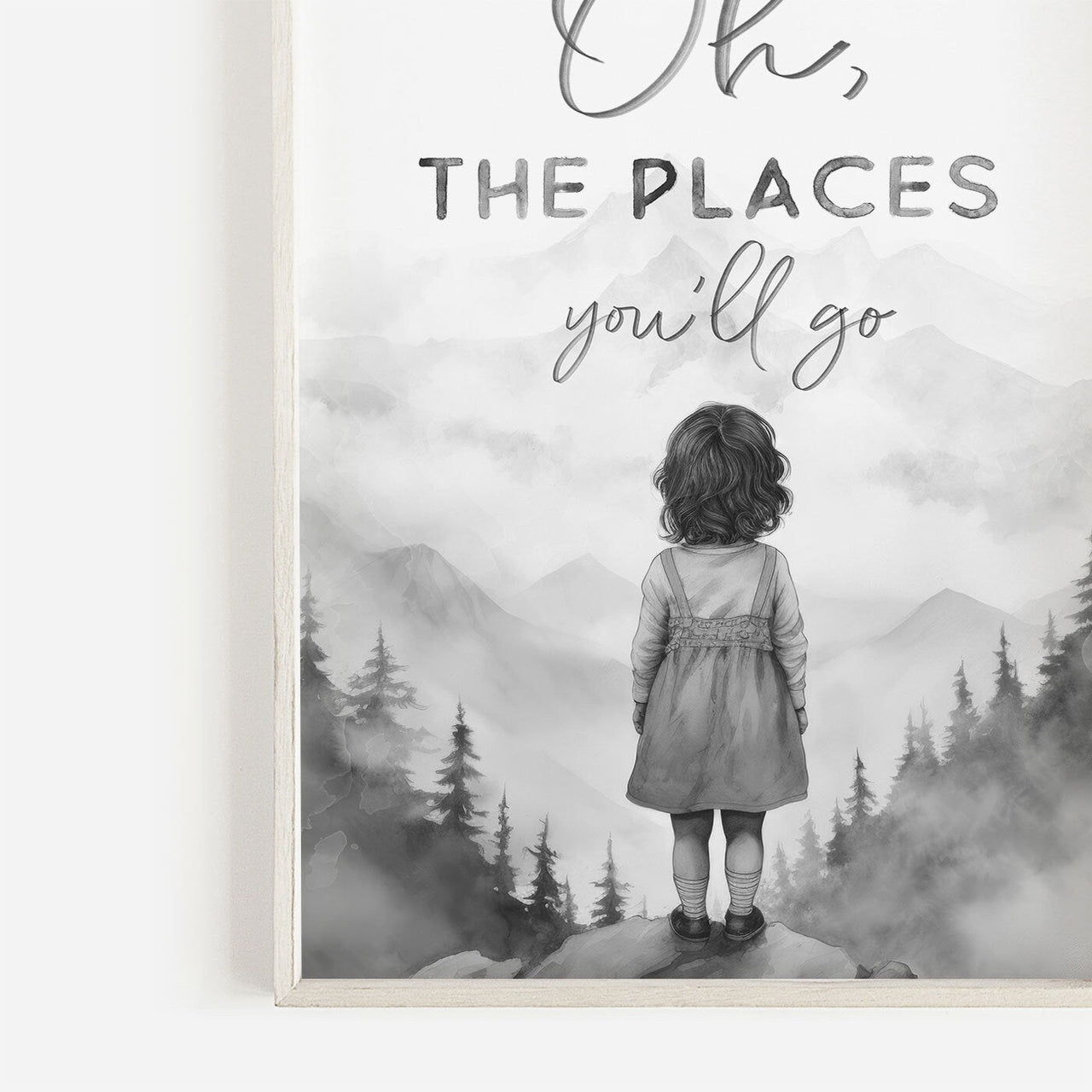 Brave Girl Wall Art – Adventure Girls Room Print