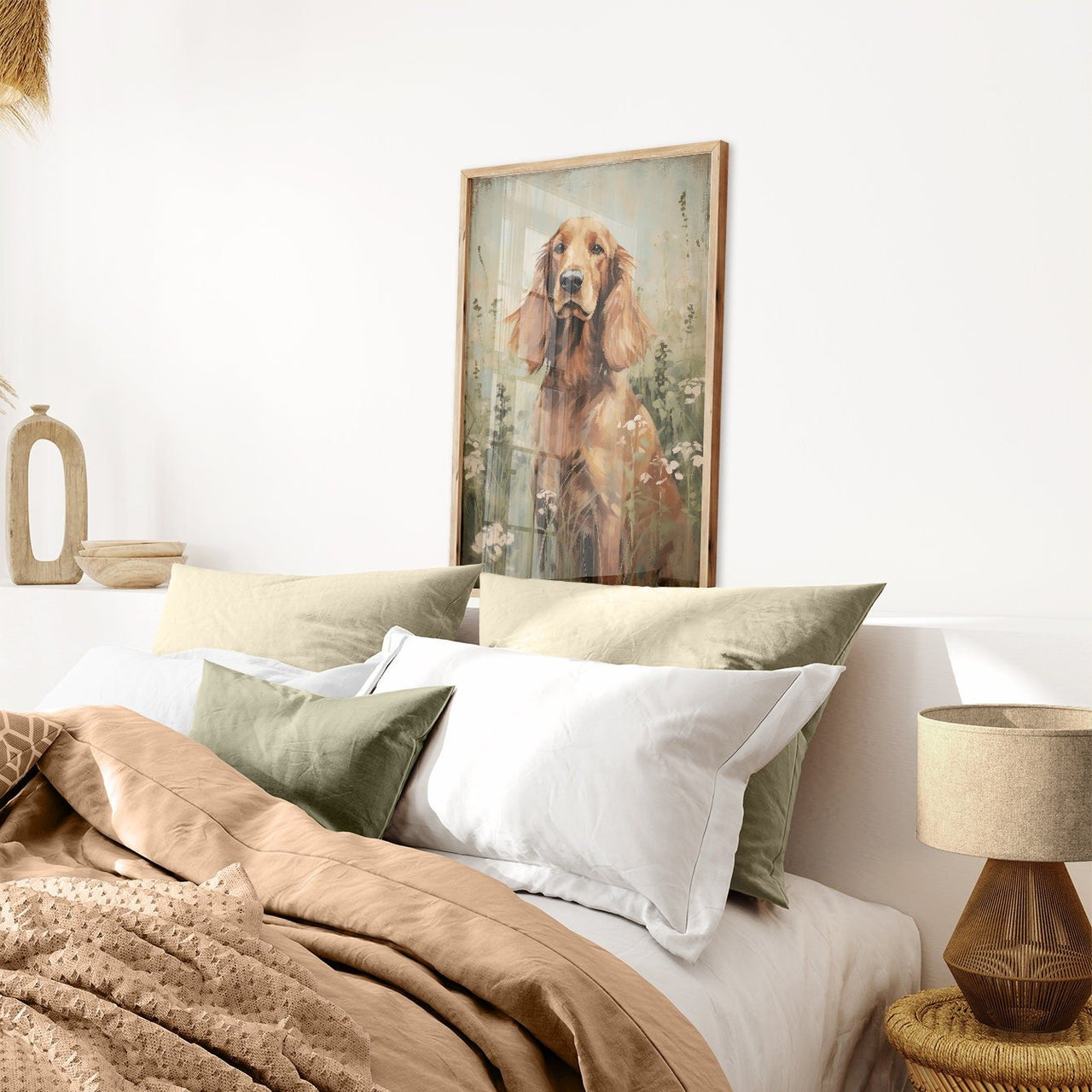 Irish Setter Print – Dog Living Room Wall Art