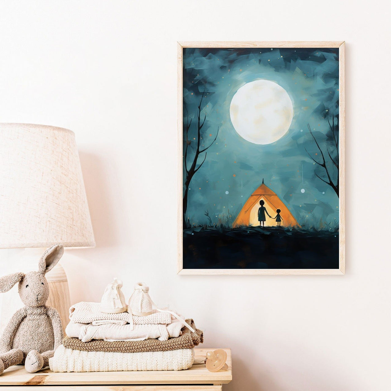 Camping Wall Art – Adventure Kids Room Print