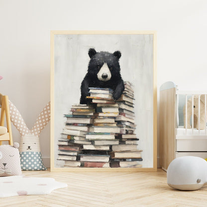 Kids Reading Book Decor, Classroom Wall Art, Study Room Accent - WildfieldPrints