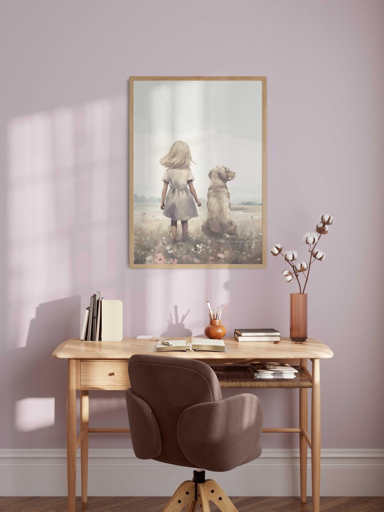 Yellow Labrador Print – Dog Nursery Wall Art