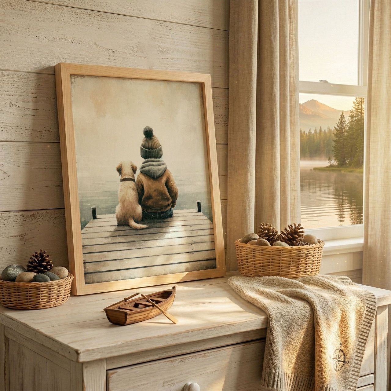 Labrador Puppy Wall Art – Animal Boys Room Print