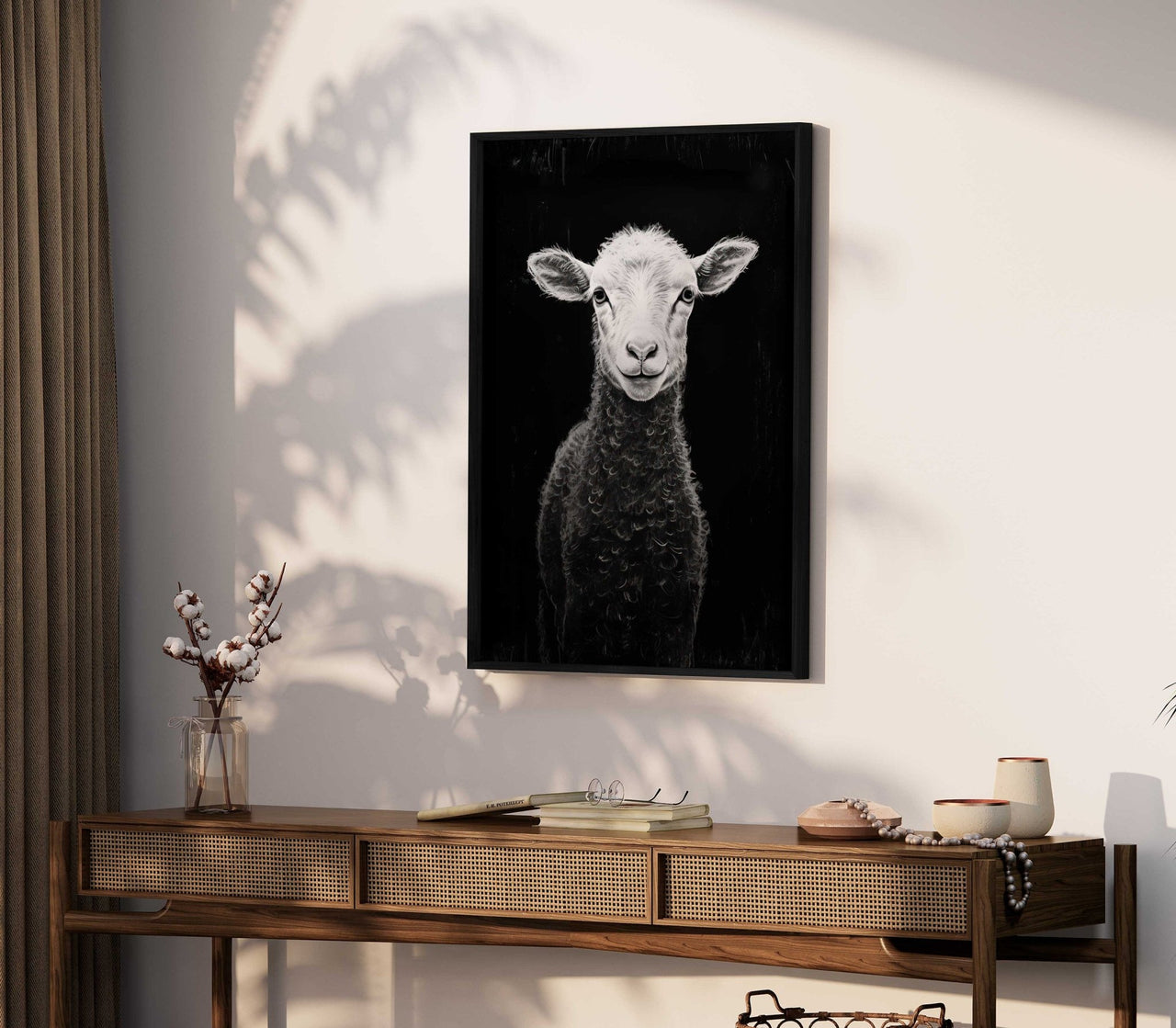 Lamb Print – Farm Living Room Wall Art