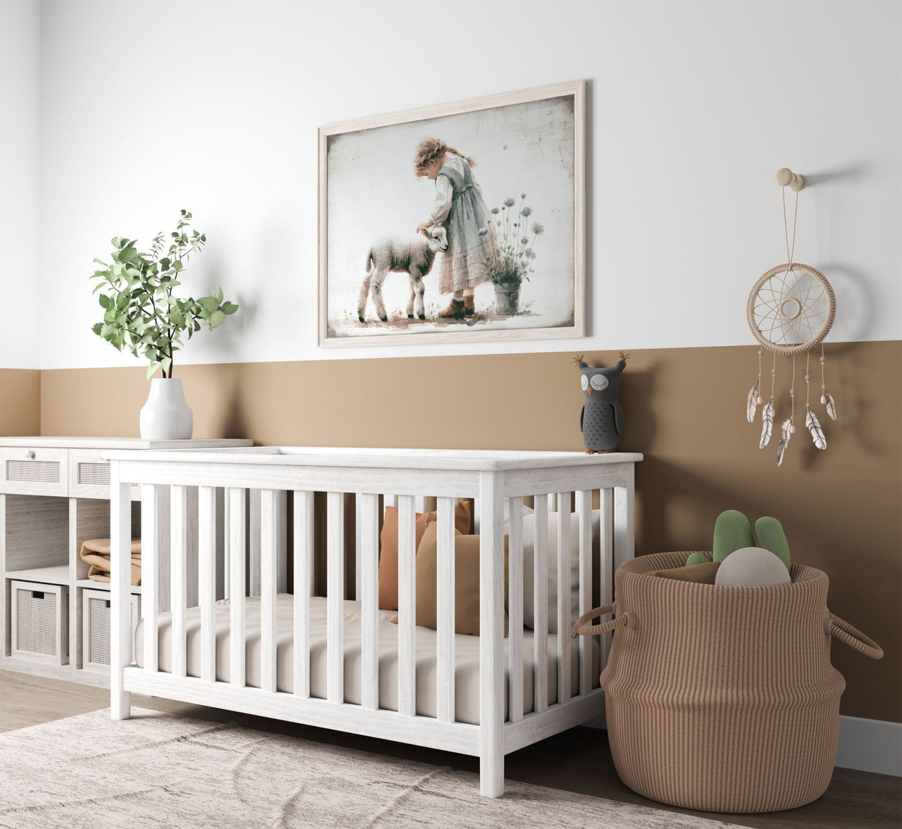 Lamb Wall Art – Farm Nursery Print
