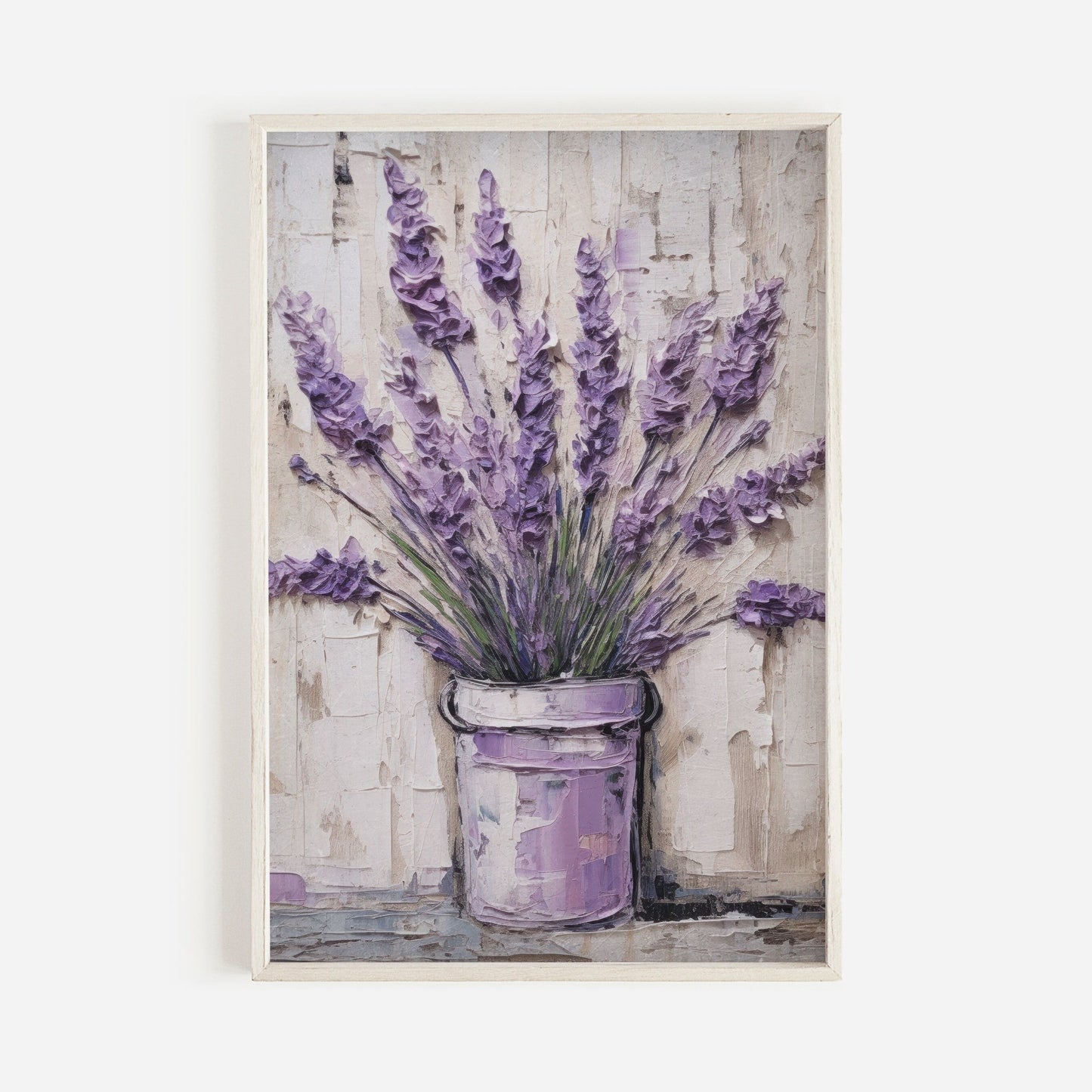 Lavender Wall Art, Vintage Botanical Decor, Rustic Floral Print - WildfieldPrints