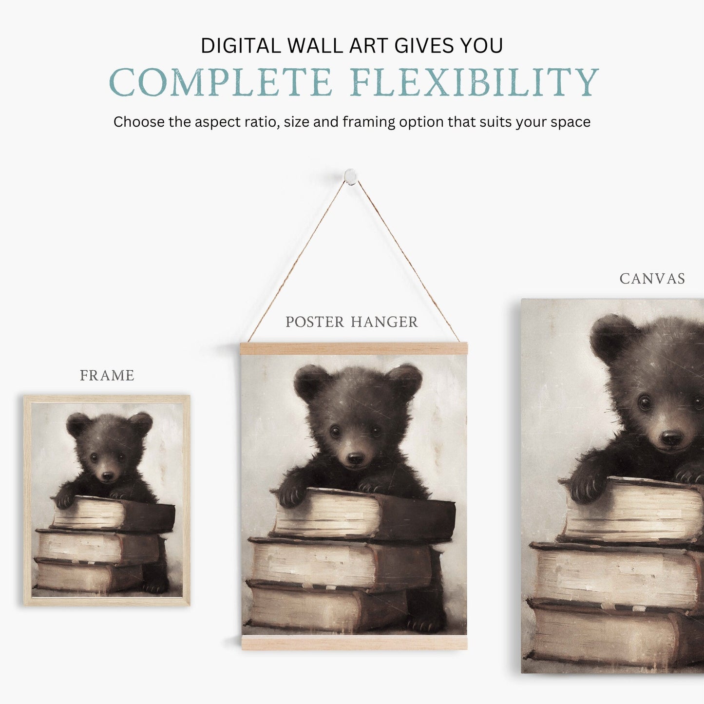 Learning Decor, Vintage Read & Study Wall Art, Classroom Decor - WildfieldPrints
