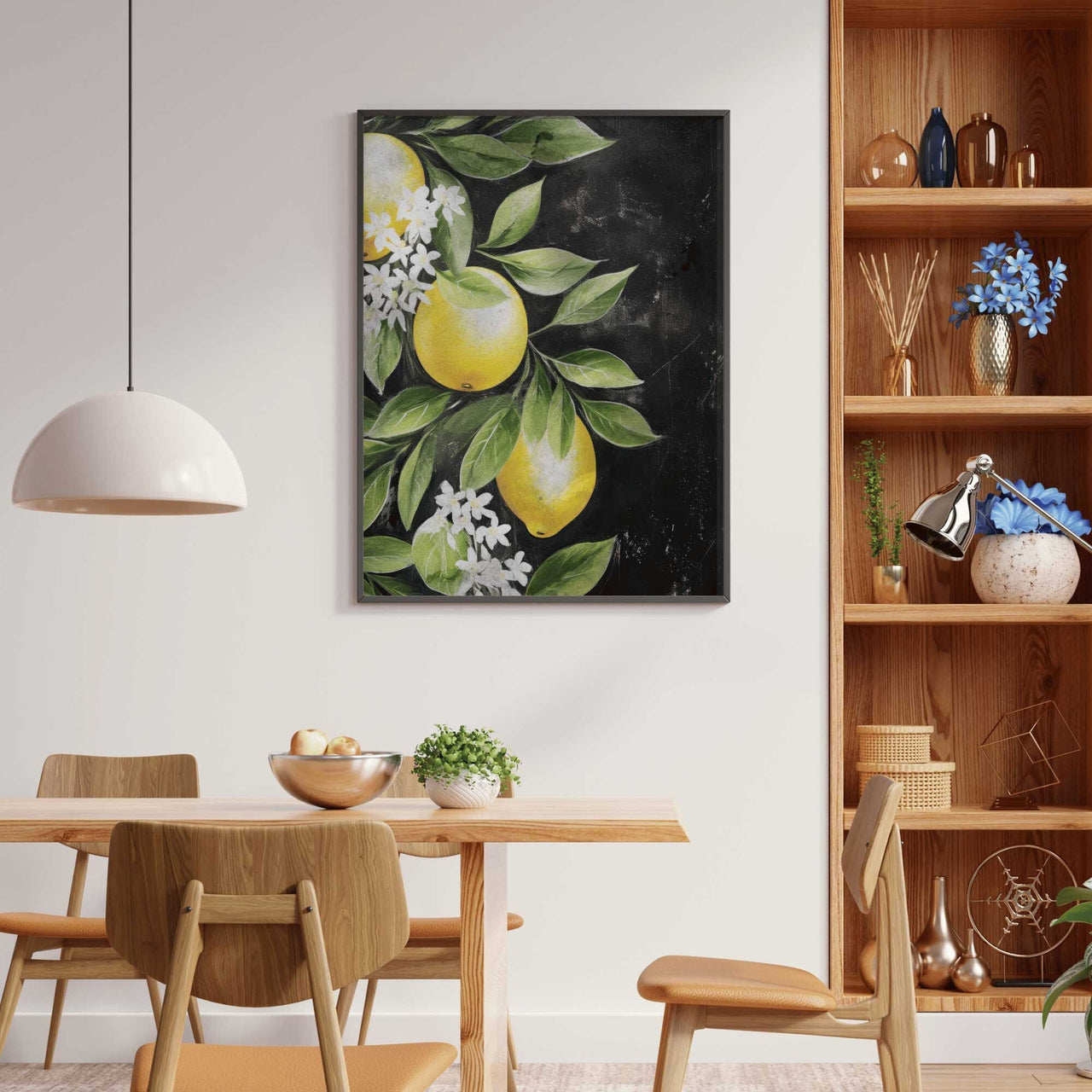 Lemon Wall Art – Citrus Kitchen Print