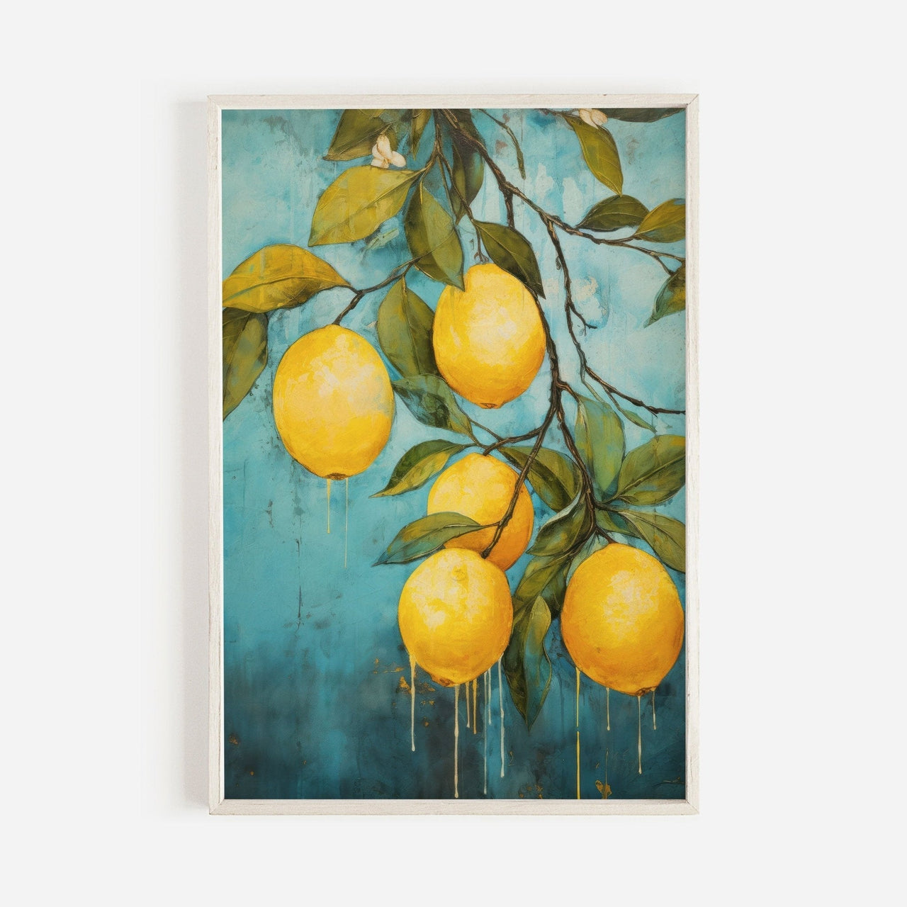 Lemon Wall Art – Citrus Kitchen Print