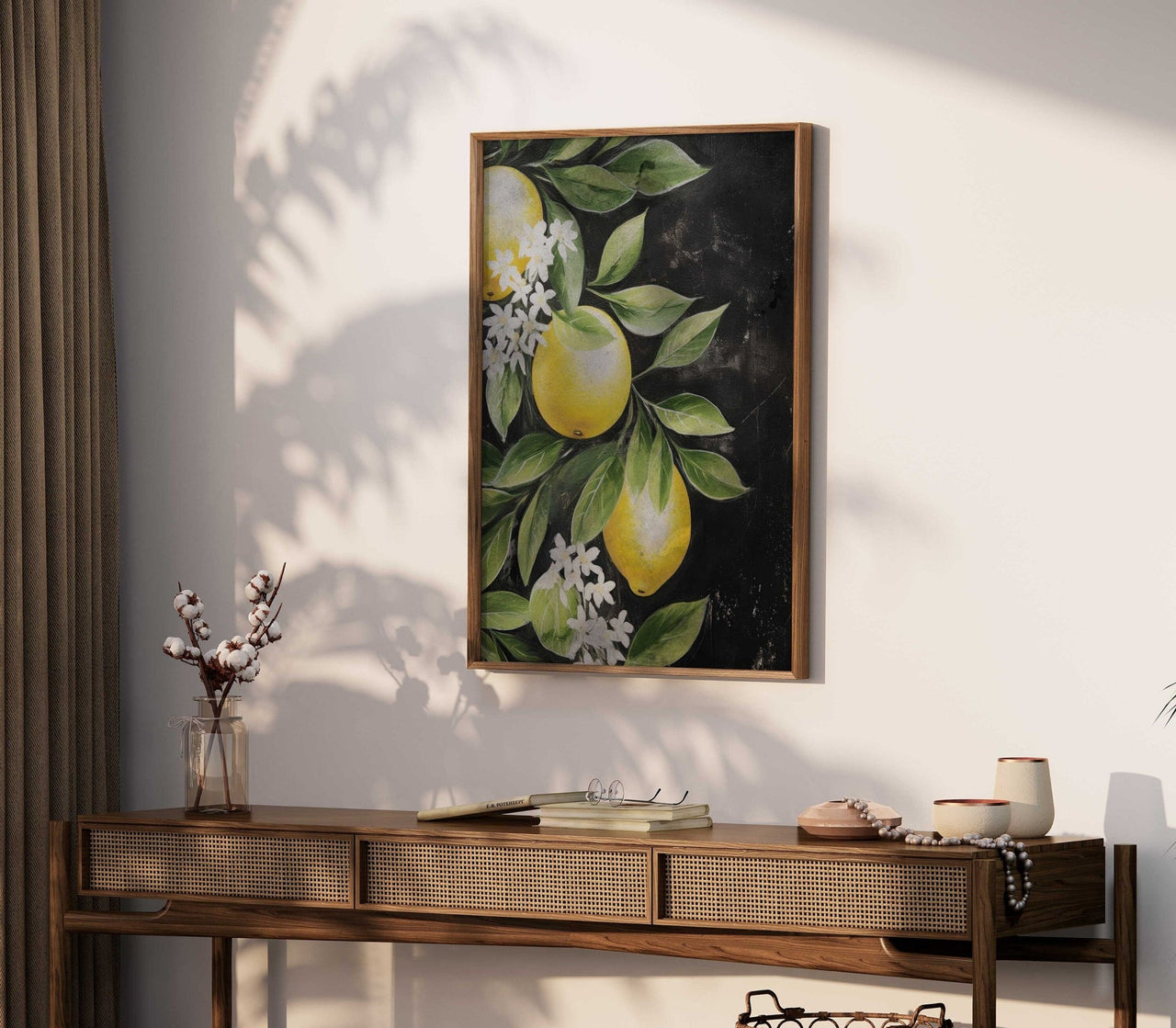 Lemon Wall Art – Citrus Kitchen Print