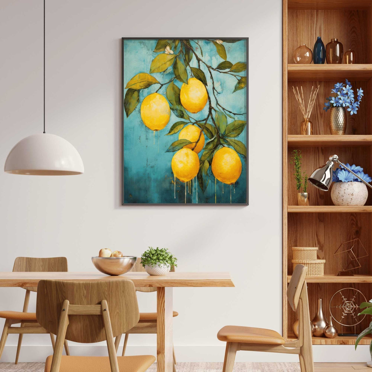 Lemon Wall Art – Citrus Kitchen Print