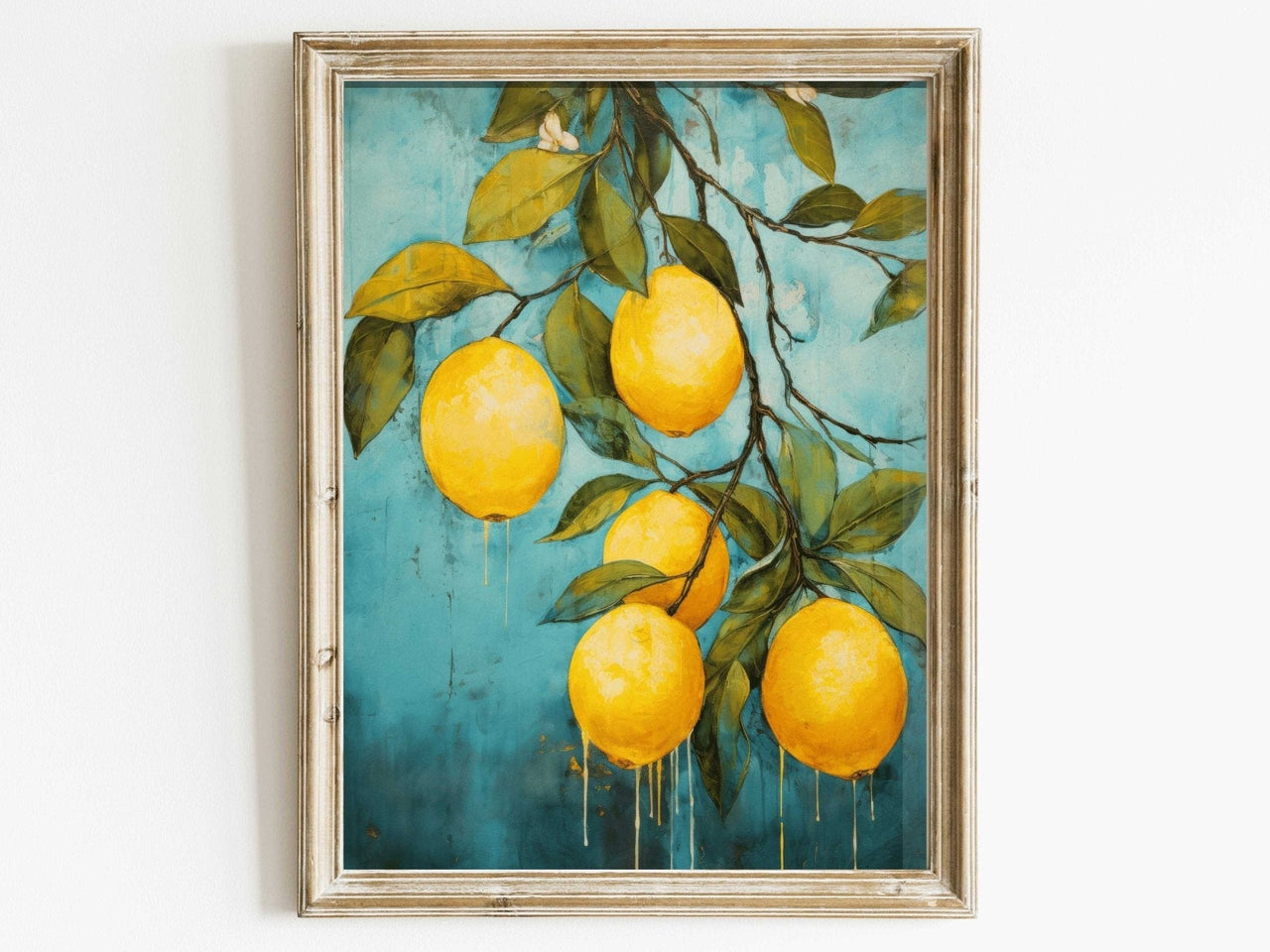 Lemon Wall Art – Citrus Kitchen Print