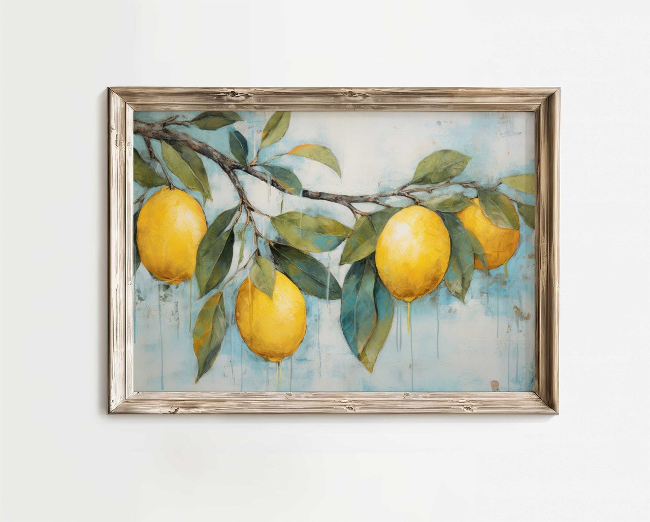 Lemon Tree Branch Wall Art – Farmhouse Nursery Print