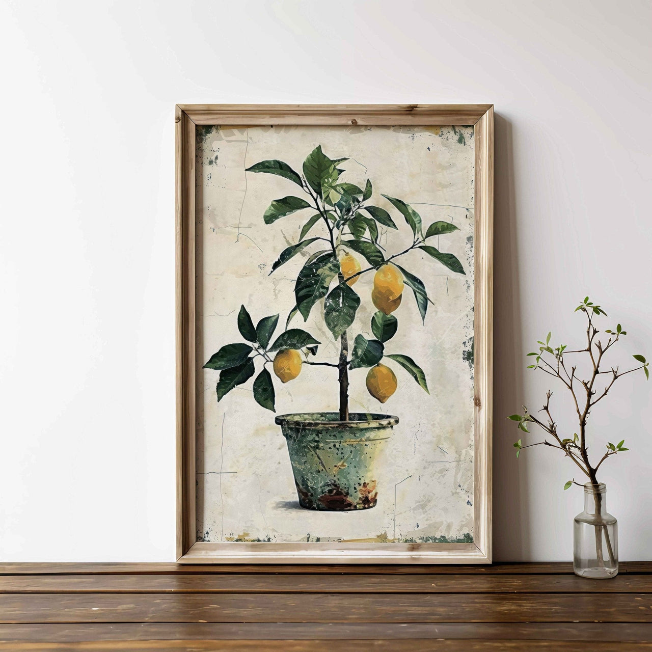 Lemon Tree Wall Art – Floral Kitchen Print