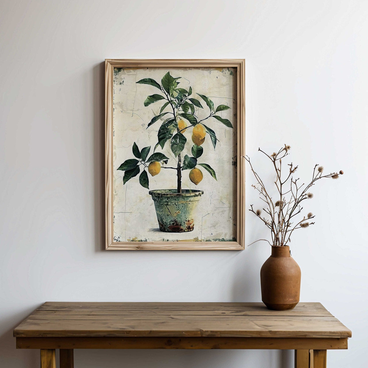 Lemon Tree Wall Art – Floral Kitchen Print