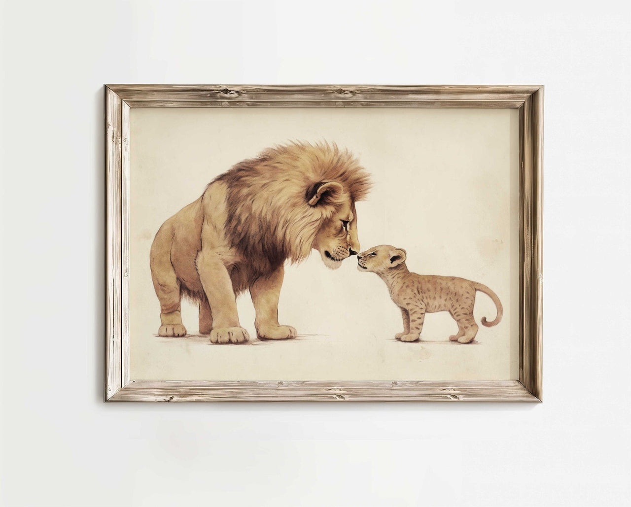 Lion Wall Art – Safari Nursery Print