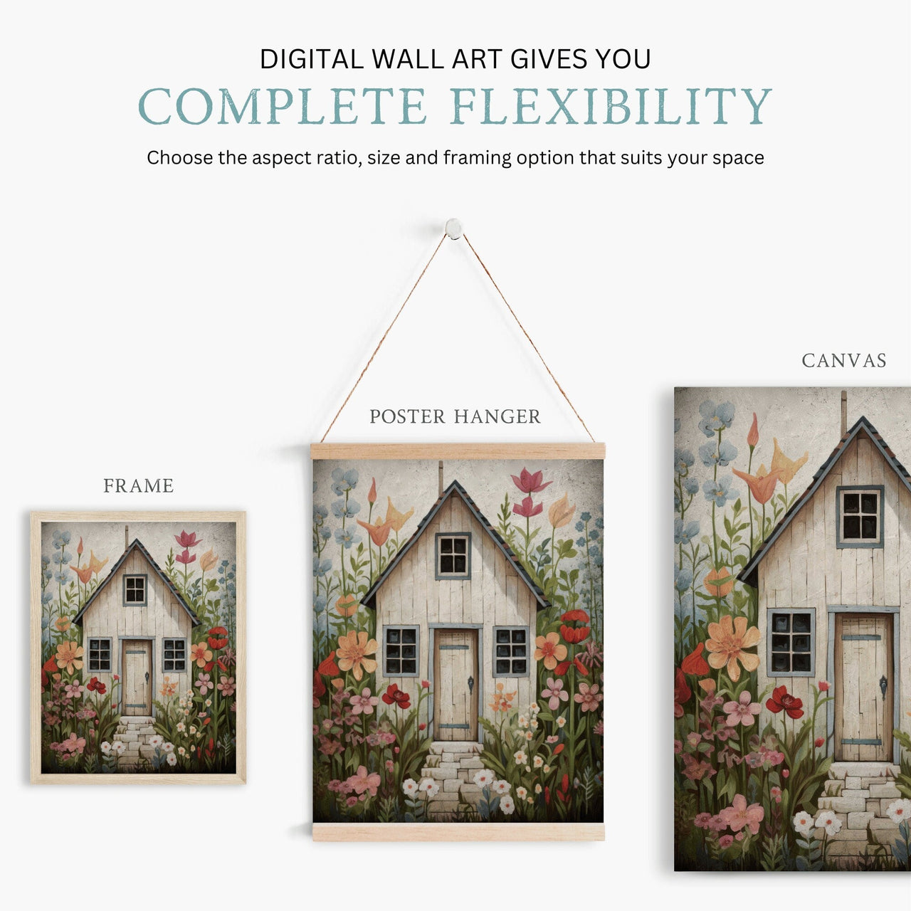 Tiny House Wall Art – Home Living Room Print