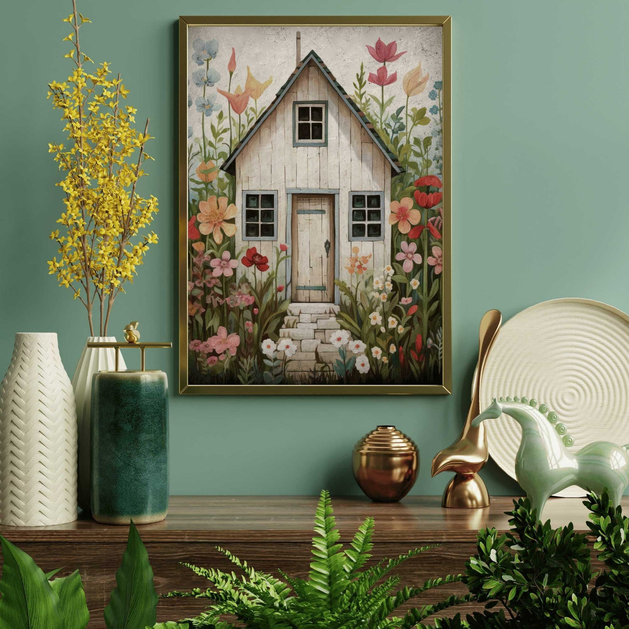 Tiny House Wall Art – Home Living Room Print