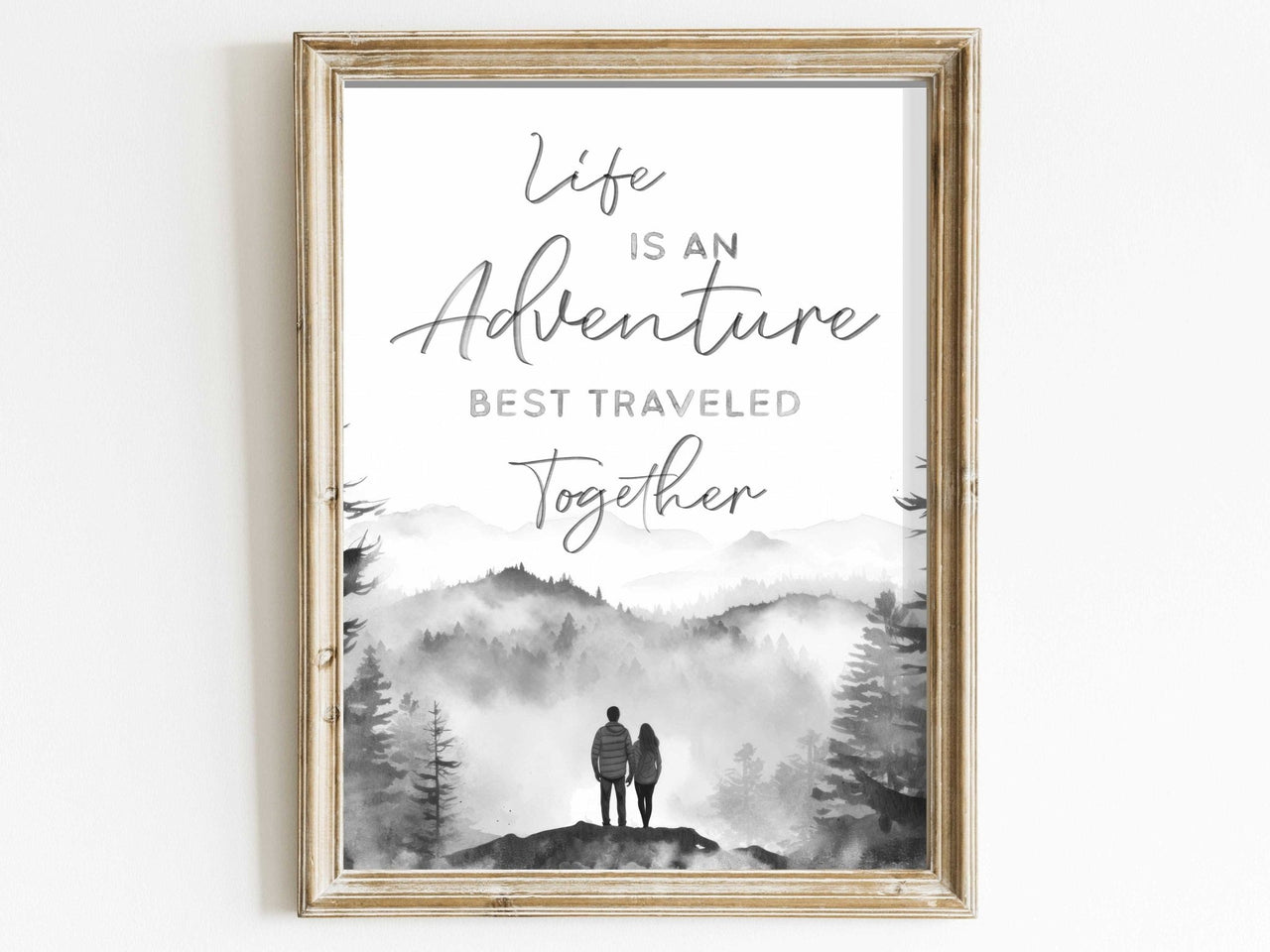 Adventure Saying Print – Love Wall Decor for Couples