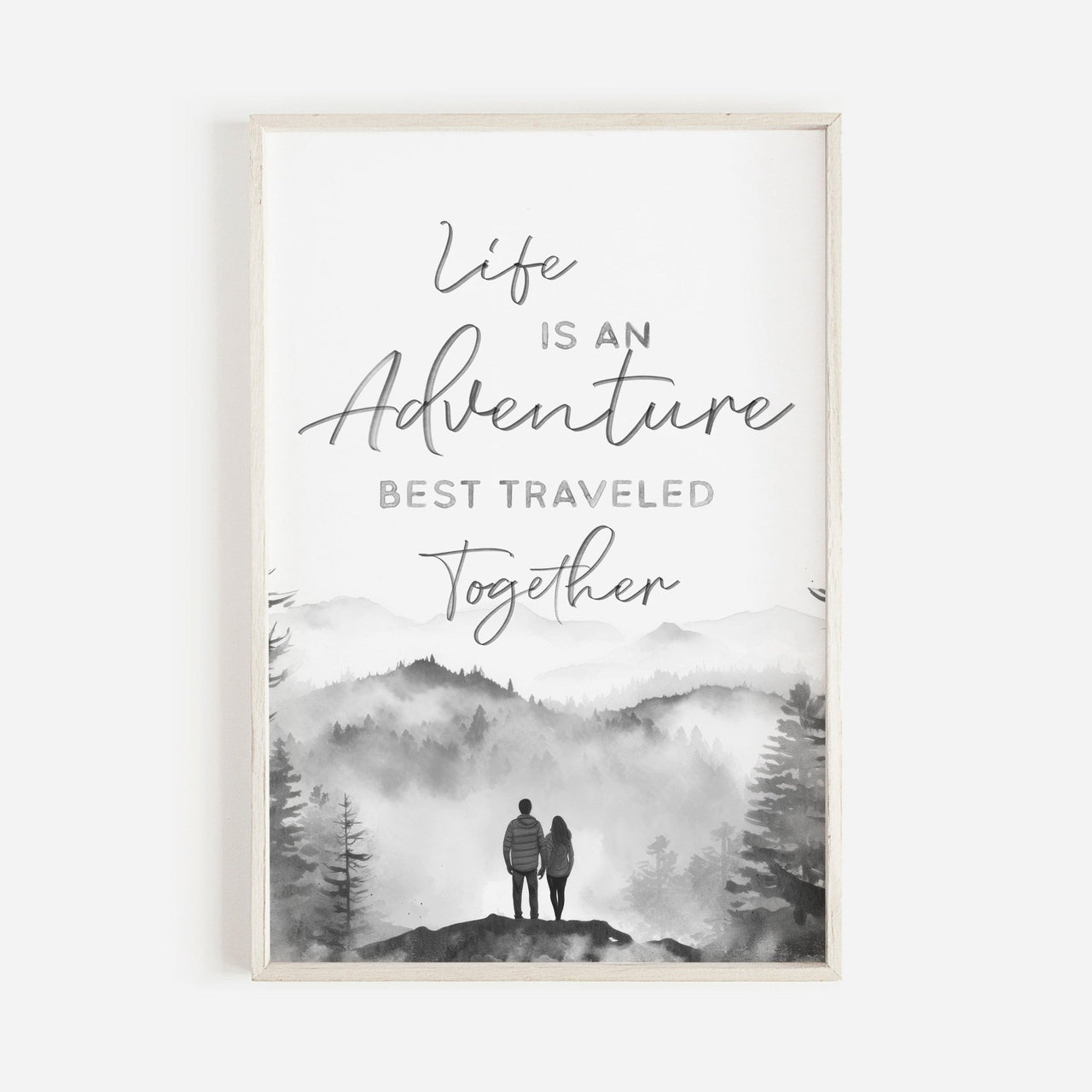 Adventure Saying Print – Love Wall Decor for Couples